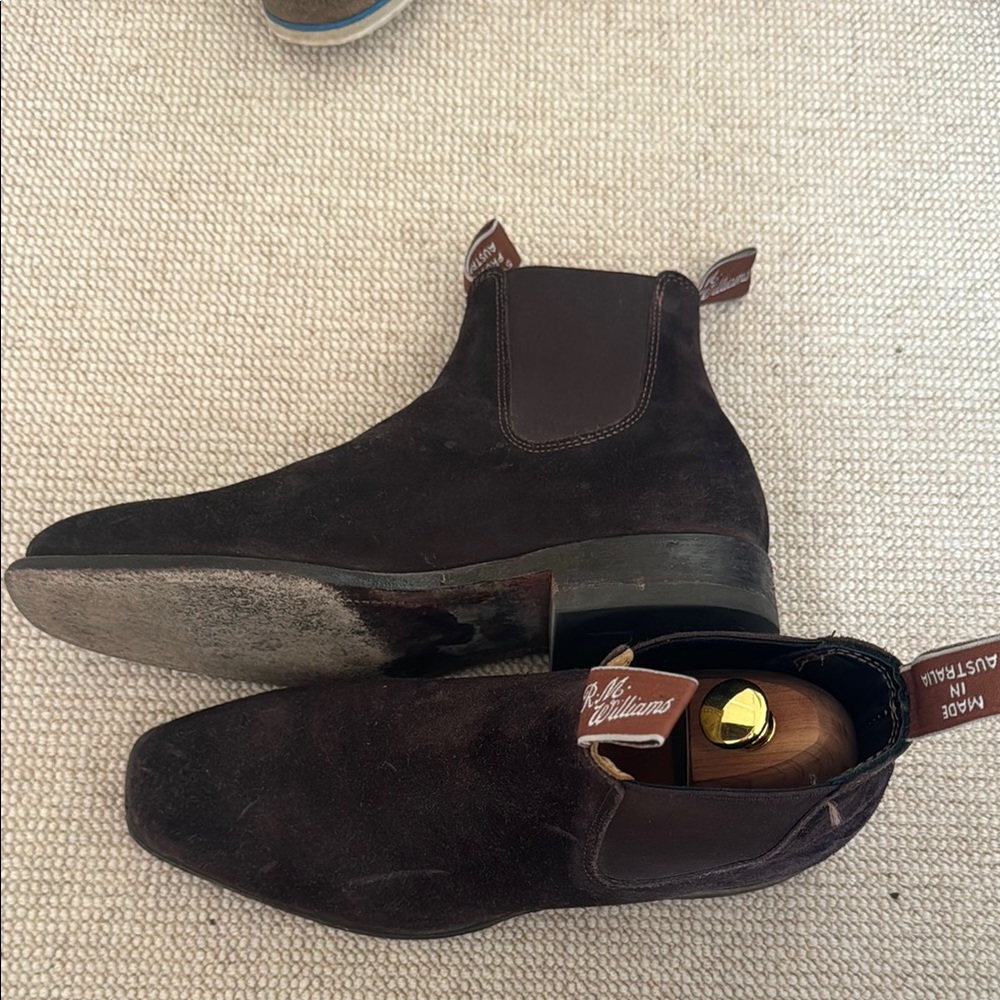 R.M. Williams Men's Brown Suede Boots